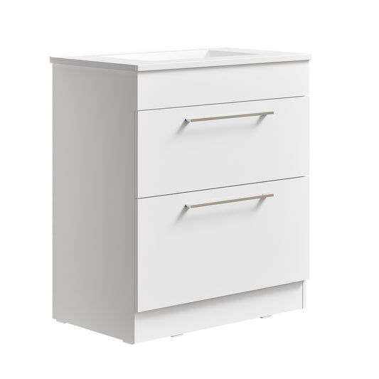 Rubix Floor Standing Vanity 750 Double Drawers