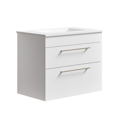 Rubix Wall Hung Vanity 750 Double Drawers