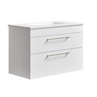 Rubix Wall Hung Vanity 900 Double Drawers